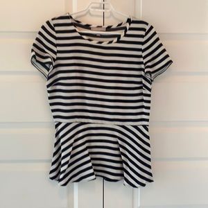 Striped silk blouse, size 6